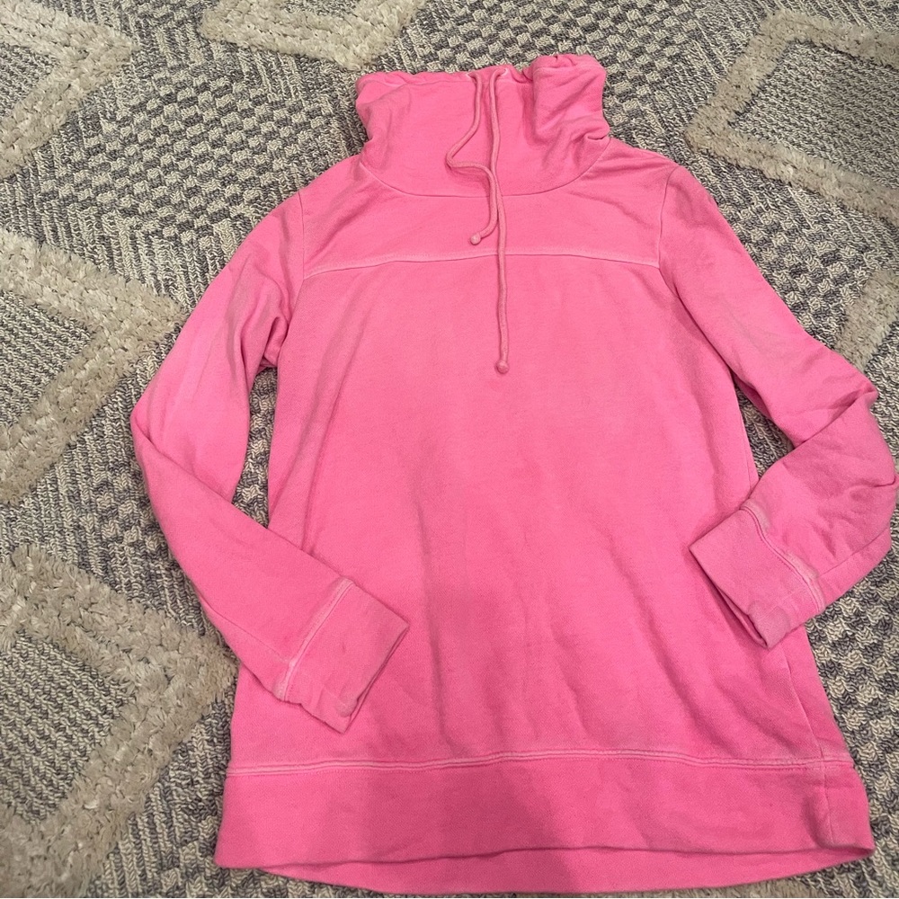 Vineyard Vines Pink Funnel Neck Pullover Sweatshirt Small